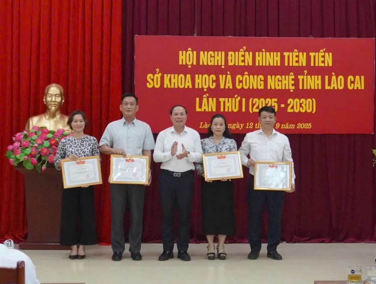 Hội nghị Điển hình tiên tiến Sở Khoa học và Công nghệ tỉnh Lào Cai lần thứ I, giai đoạn 2025 – 2030